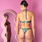 Bikini Nairobi Python Light Blue (costume+pareo)