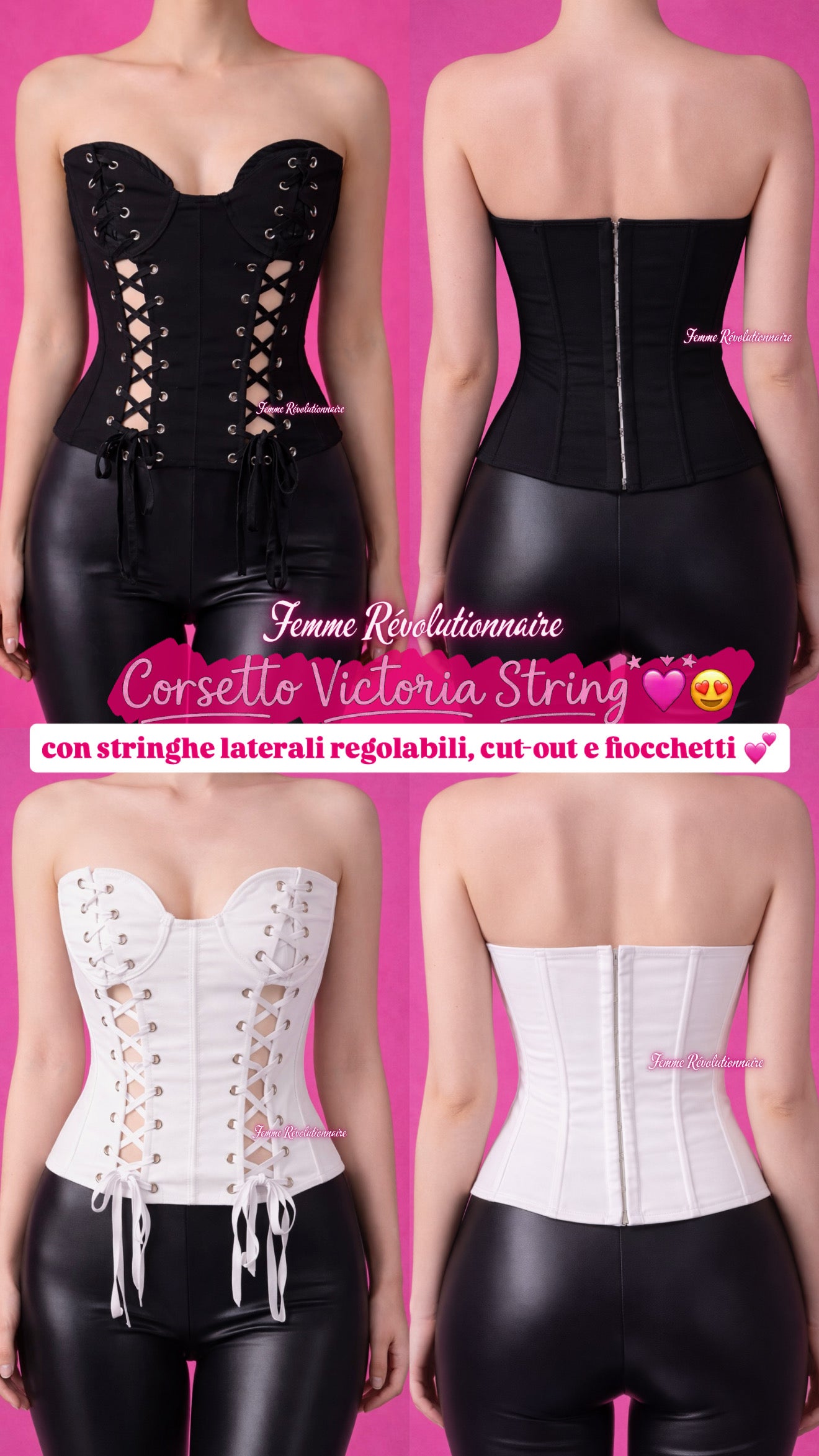 Corsetto Victoria String Black