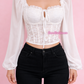 Top Icon Lace White