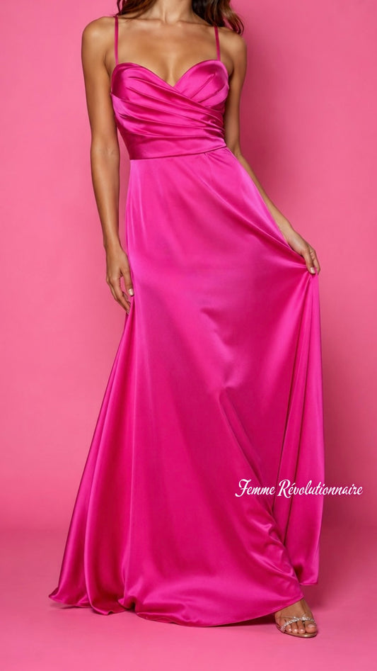 Abito Silk Fucsia