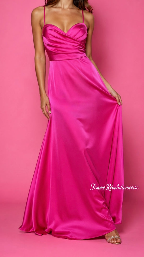 Abito Silk Fucsia