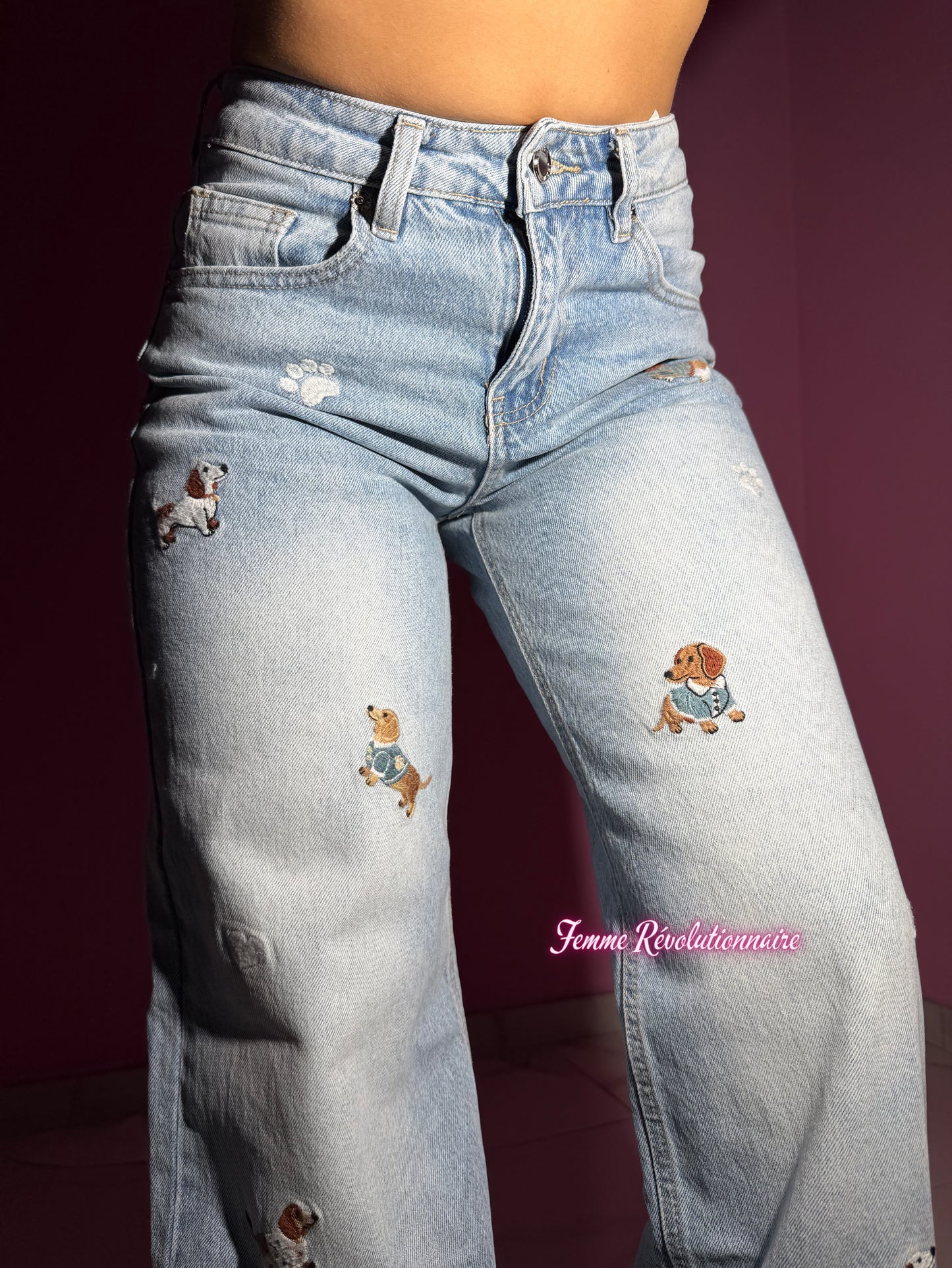 Jeans Bassotti ricamati