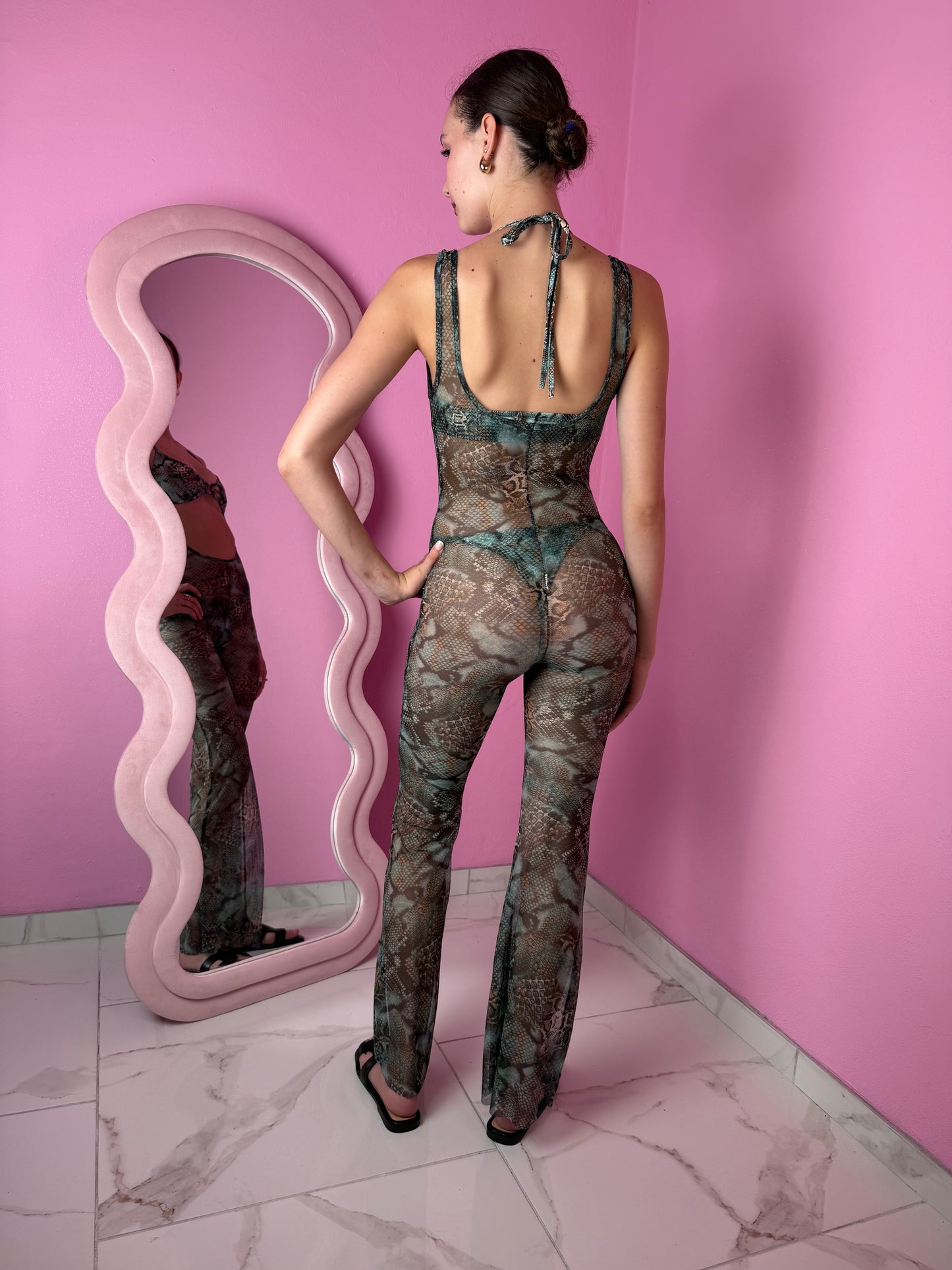 Bikini Nairobi Python Light Blue (costume+pareo)