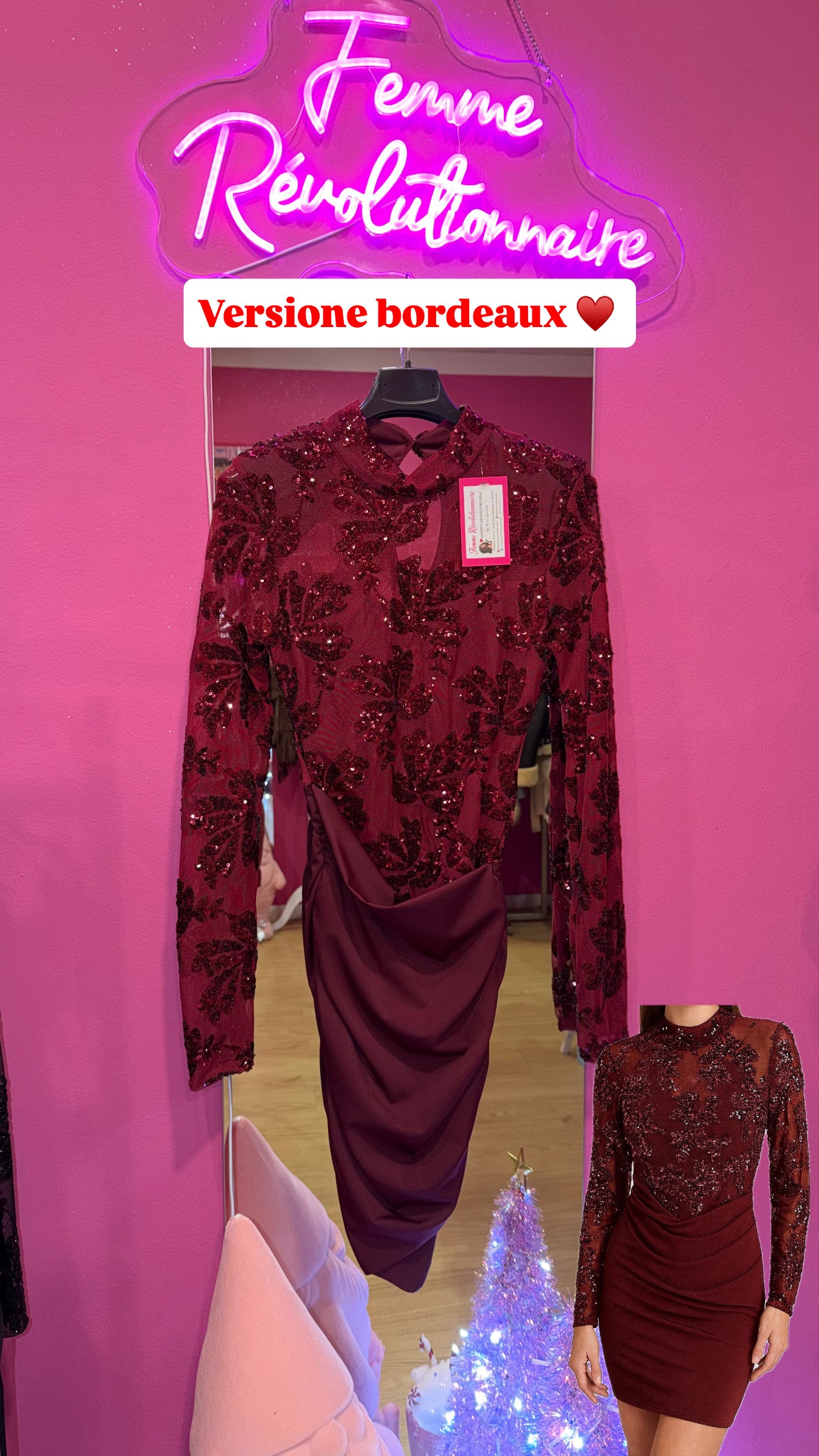 Abito Floreale e Paillettes