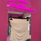Top Cut-Out Strapless White