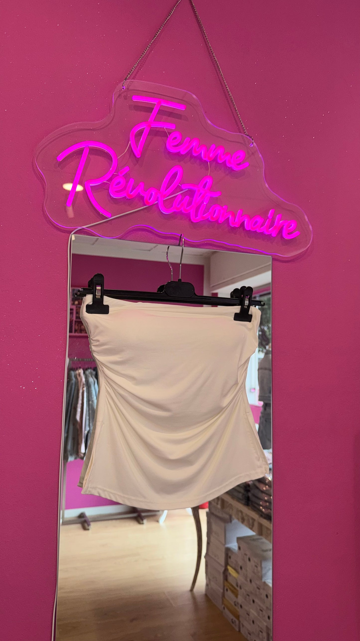 Top Cut-Out Strapless White