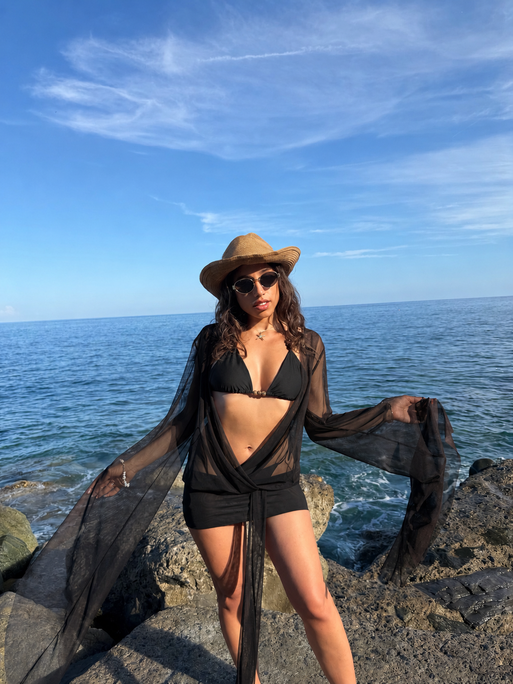 Bikini Rodi Black (costume+pareo)