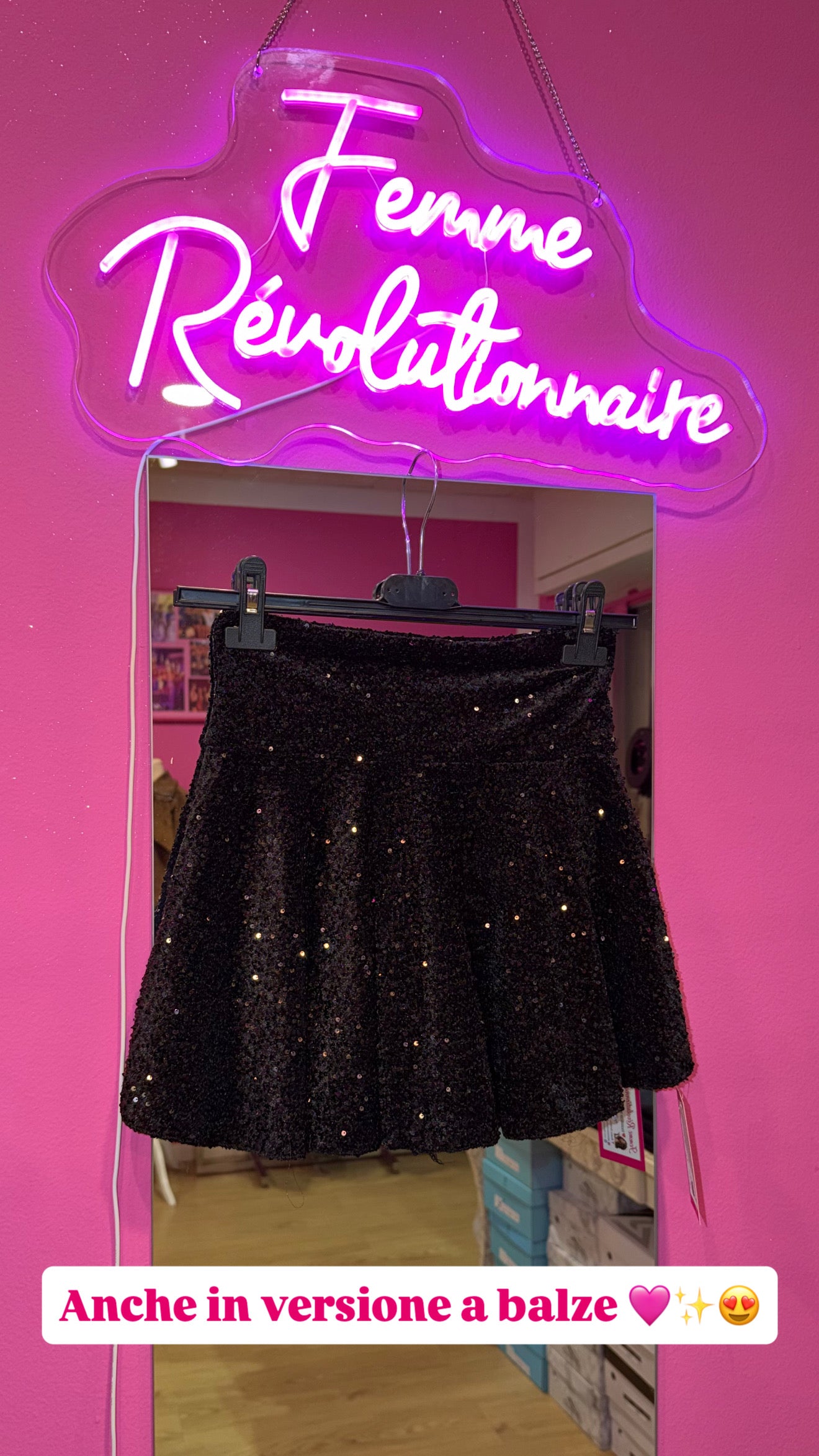 Gonna Velluto e Paillettes