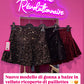 Gonne Velvet Glam Bordeaux