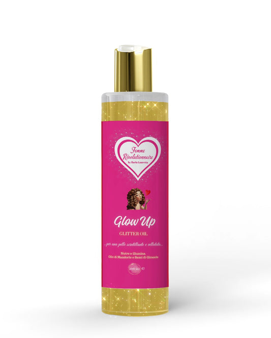 Glow Up by Femme Révolutionnaire - Olio glitterato per il corpo